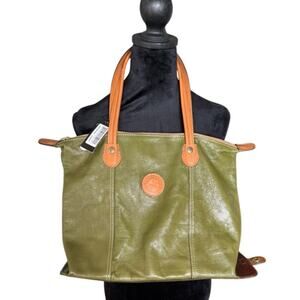 NWT RARE Rossi & Carusso Saddle Brown TRIPOLI Tote Bag